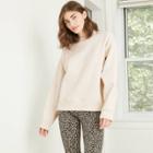Women's Fleece Sweatshirt - A New Day Cream