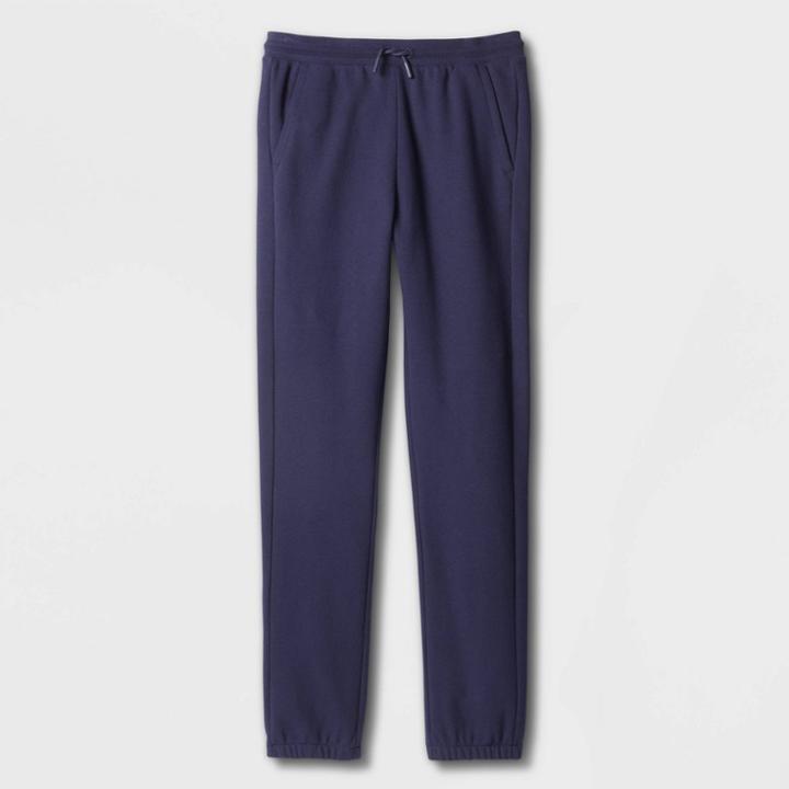 Boys' Fleece Joggers - All In Motion Navy Blue