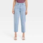 Women's High-rise Carrot Leg Denim Pants - A New Day Light Wash