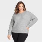 Women's Plus Size Crewneck Pullover Sweater - Knox Rose