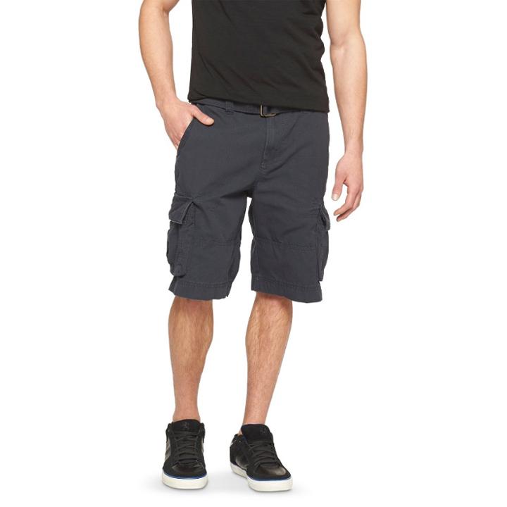 Men's 11.5 Solid Belted Cargo Shorts - Mossimo Supply Co. Black 50, Zodiac Night