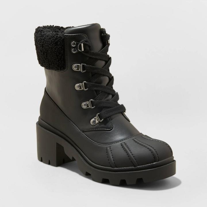 Women's Cheyenne Heeled Duck Boots - Universal Thread Black