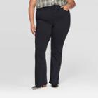 Women's Plus Size Mid-rise Bootcut Jeans - Universal Thread Black