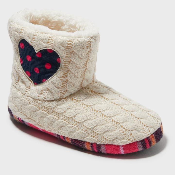 Target Girls' Dearfoams Bootie Slippers - Off White