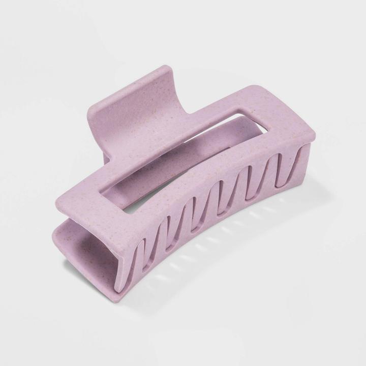 Rectangular Claw Hair Clip - Universal Thread Purple