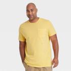 Men's Tall Standard Fit Short Sleeve Crewneck T-shirt - Goodfellow & Co Yellow