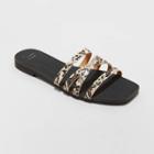 Women's Joan Strappy Slide Sandals - A New Day Gray