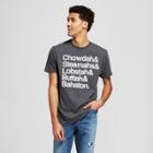 Men's Short Sleeve Lobstah List Graphic T-shirt - Awake Gray