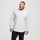 Men's Big & Tall Long Sleeve Whittier Oxford Button-down Shirt - Goodfellow & Co Gray