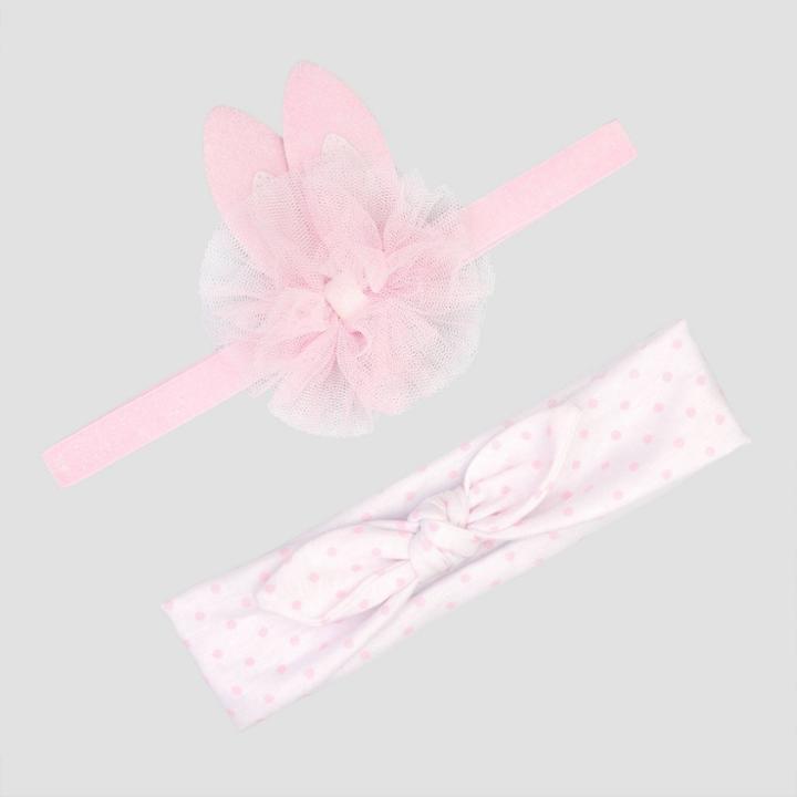 Baby Girls' 2pk Bunny Headwrap - Just One You Made By Carter's Pink/white One Size, Women's, Pink White