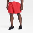 Men's Big & Tall Fleece Shorts - All In Motion Red Xxxl