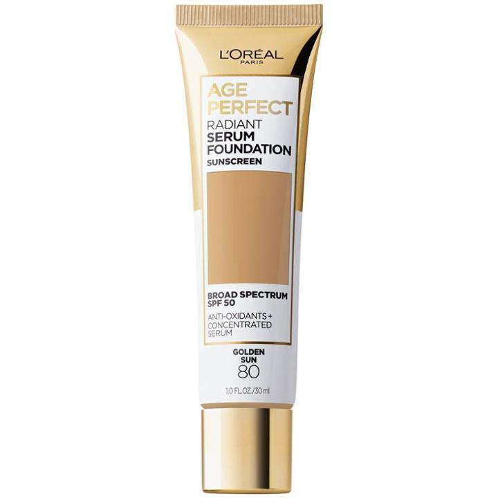 L'oreal Paris Age Perfect Radiant Serum Foundation With Spf 50 Golden