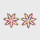 Sugarfix By Baublebar Beaded Flower Drop Earrings,