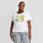 Fifth Sun Women's Mtv Cactus Plus Size Short Sleeve Graphic T-shirt (juniors') - White 1x, Women's,