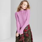 Women's Long Sleeve Mock Turtleneck Sweater - Wild Fable Violet Xl, Women's, Purple