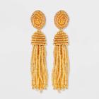 Sugarfix By Baublebar Polished Beaded Tassel Earrings - Gold