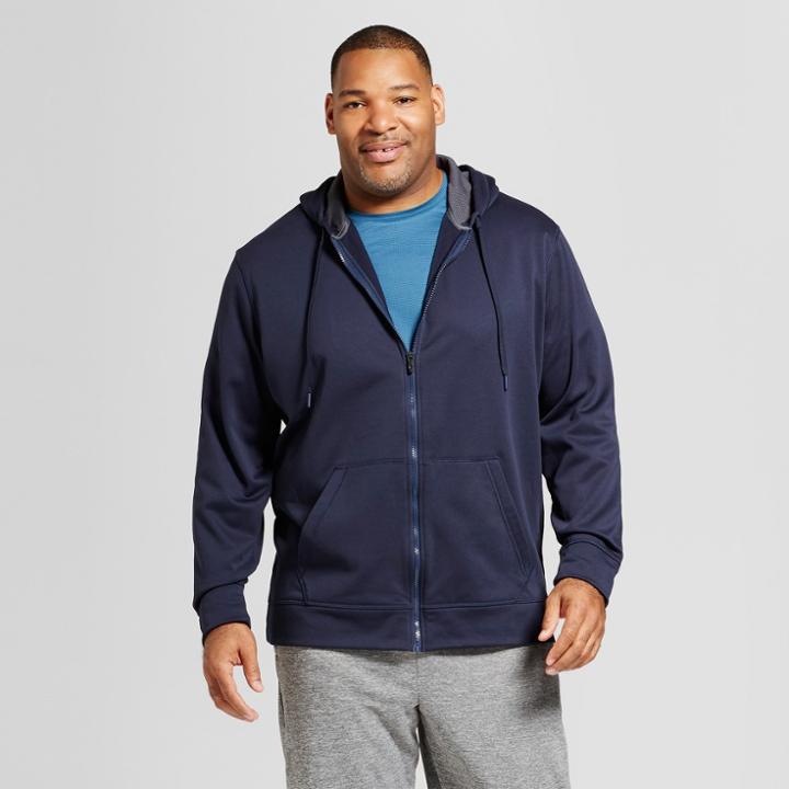 Men's Tall Tech Fleece Full Zip Sweatshirt - C9 Champion Navy (blue)
