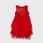 Toddler Girls' Adaptive Sequin Dress - Cat & Jack Red