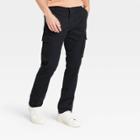 Men's Regular Fit Straight Cargo Pants - Goodfellow & Co Black