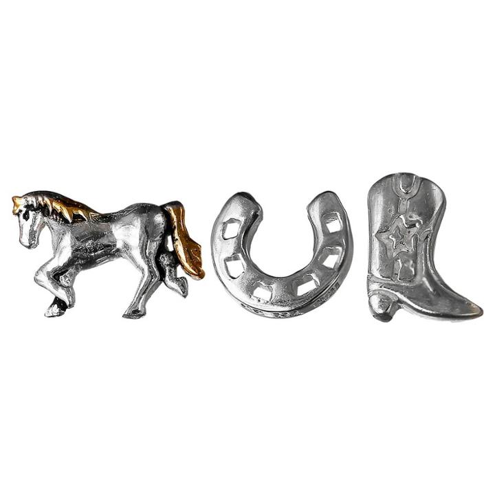 Target Women's Treasure Lockets 3 Charm Set Of Horse D Motifs -