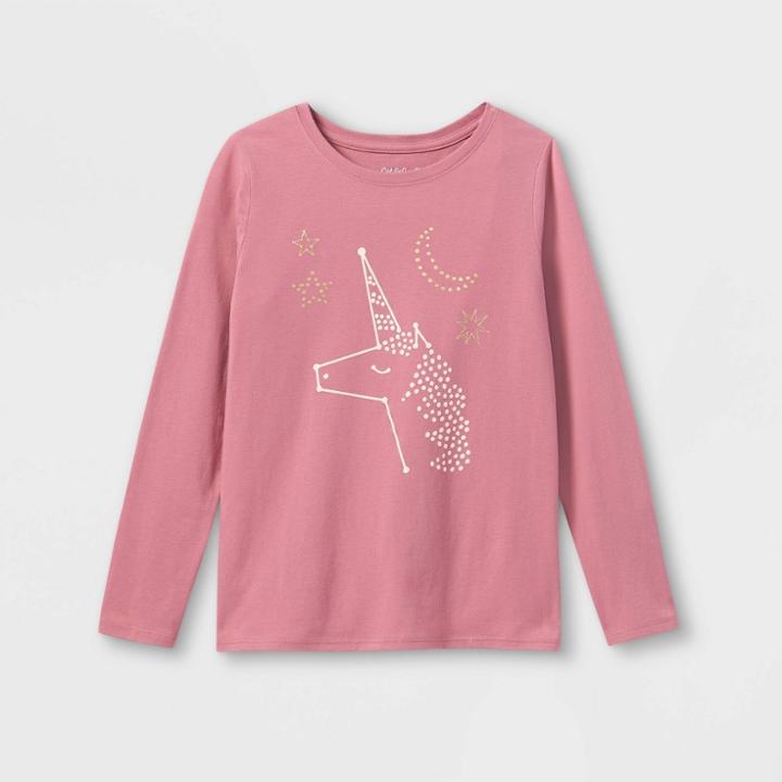 Girls' Unicorn Graphic Long Sleeve T-shirt - Cat & Jack