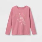 Girls' Unicorn Graphic Long Sleeve T-shirt - Cat & Jack
