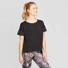 Women's Short Sleeve Woven Pieced T-shirt - C9 Champion Black