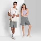 High-rise Fleece Bermuda Shorts - Wild Fable Heather Gray
