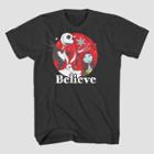 Kids' Disney The Nightmare Before Christmas Believe Short Sleeve Graphic T-shirt - Black