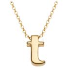 Distributed By Target Sterling Silver Initial Charm Pendant, T