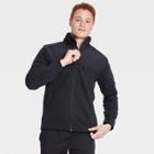 Men's Fleece Full Zip Sweatshirt - All In Motion Black