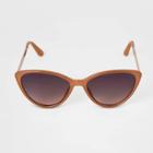 Women's Butterfly Cateye Sunglasses - A New Day Peach, Pink
