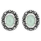 Target Marcasite And Jade Earring -