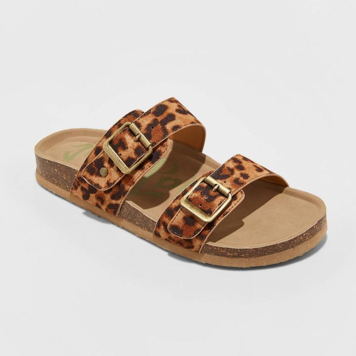 Women's Mad Love Wide Width Keava Footbed Sandals - Brown 5w, Women's,