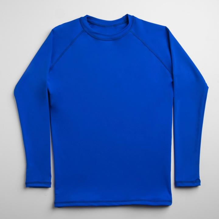 Target Swimwear Tops Adult Female Rash Guards Solid Blue Hawaii