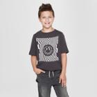 Target Boys' Smiley Graphic Short Sleeve T-shirt - Art Class Black