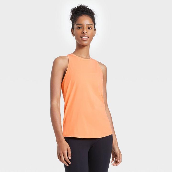 Women's Essential Racerback Tank Top - All In Motion Bright Orange