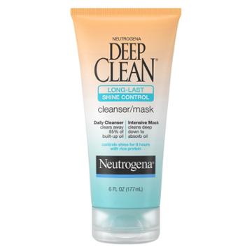 Neutrogena Deep Clean Long-last Shine Control Facial Cleanser/mask
