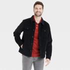 Men's Tall Cord Chore Button-down Shirts - Goodfellow & Co Black