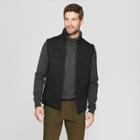 Men's Standard Fit Sweater Fleece Vest - Goodfellow & Co Black