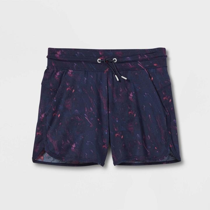 Girls' Soft Gym Shorts - All In Motion Dark Blue