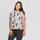 Zoe+liv Women's Skull & Crossbones Plus Size Short Sleeve Graphic T-shirt (juniors') - Gray