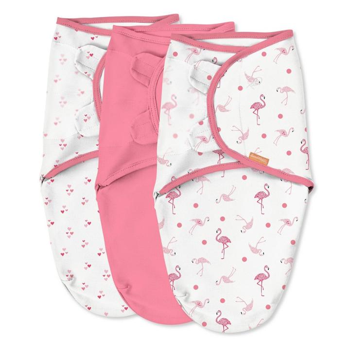 Swaddleme Original Swaddle Wrap - Newborn - Flamingo Fiesta 3pk S/m, Pink Fiesta