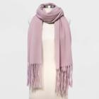Women's Solid Blanket Scarf - A New Day Coral, Pink