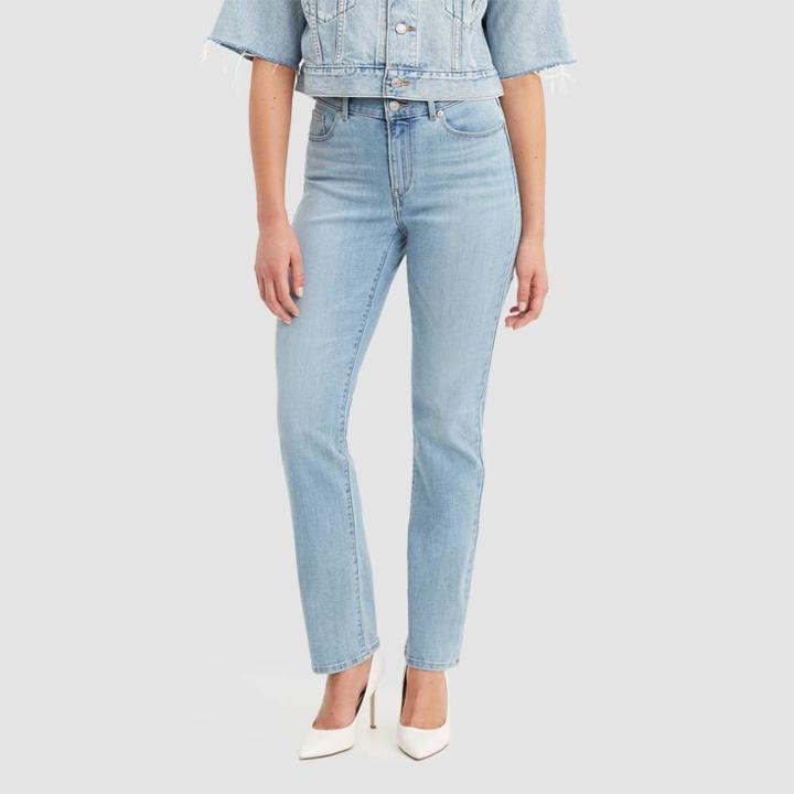 Levi's Women's Mid-rise Classic Straight Jeans - Slate Oahu Morning Dew