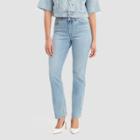 Levi's Women's Mid-rise Classic Straight Jeans - Slate Oahu Morning Dew