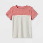 Toddler Boys' Colorblock Jersey Knit Short Sleeve T-shirt - Cat & Jack Red