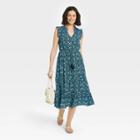 Women's Sleeveless Dress - Knox Rose Blue Floral
