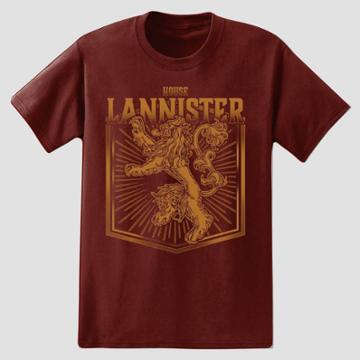 Men's Game Of Thrones Stark Short Sleeve Graphic T-shirt Wine