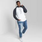 Men's Tall Regular Fit Long Sleeve Hooded T-shirt - Original Use Charcoal Gray Mt, Men's, Grey Gray